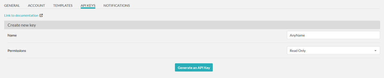 new API KEY